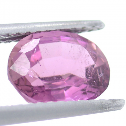 1.64ct Tourmaline Rose Taille Ovale 8.43x6.56mm