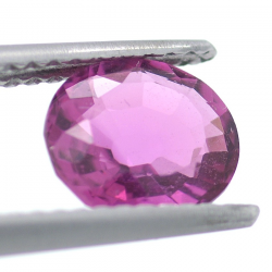 1.39ct Tormalina Rosa in Faccettato Ovale 7,54x6,71mm