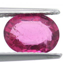 1.35ct Tormalina Rosa in Faccettato Ovale 8,41x6,54mm