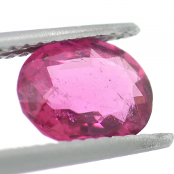 1.35ct Tormalina Rosa in Faccettato Ovale 8,41x6,54mm