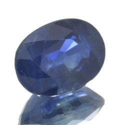 Zaffiro blu a taglio ovale da 1,31 ct, 6,1 x 4,9 mm