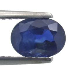 Zaffiro blu a taglio ovale da 1,31 ct, 6,1 x 4,9 mm