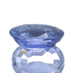 Saphir bleu 1,11 ct taille ovale 6,94x5,16 mm