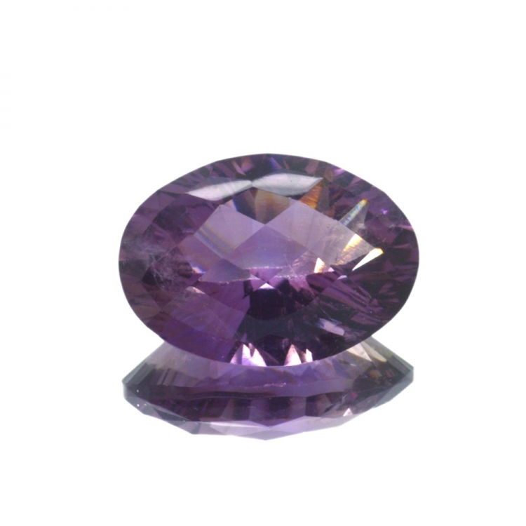 17.63ct Amatista Talla Ovalada con Damero