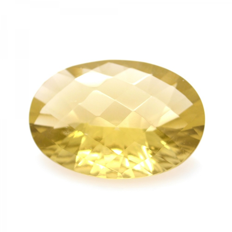 23.18ct Citrino Ovale Concavo Scacchiera