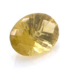 27.65ct Citrino Ovale Concavo Scacchiera