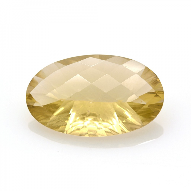 23.89ct Citrine Ovale Concave Damier