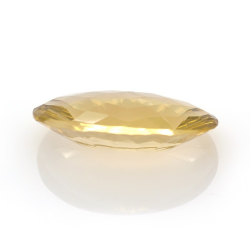 23.89ct Citrino Talla Ovalada Cóncavo Damero