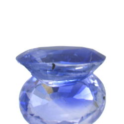 Saphir bleu 1,10 ct taille ovale 7,40x5,34 mm