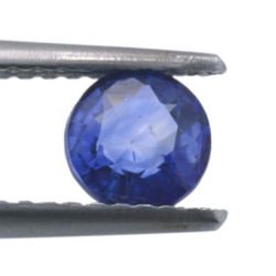 0,75 ct blauer Saphir im Ovalschliff 5,29 x 2,75 mm