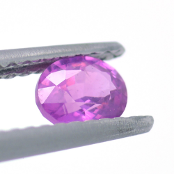 0.50ct Rosa Saphir Oval Schnitt 5,01x4,18mm