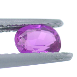 0.48ct Pink Sapphire Cushion Cut 5,26x3,98mm