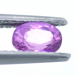 0.60ct Rosa Saphir Oval Schnitt 5,46x4,00mm