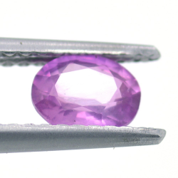 0.65ct Rosa Saphir Oval Schnitt 5,79x4,47mm