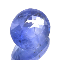 Saphir bleu 1,40 ct taille ovale 7,74x6,17 mm