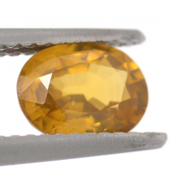 1.23ct Zircón Amarillo Talla Ovalada