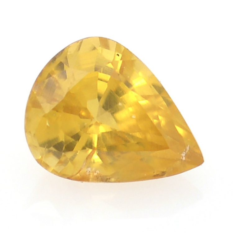 1.02ct Zircón Amarillo Talla Pera