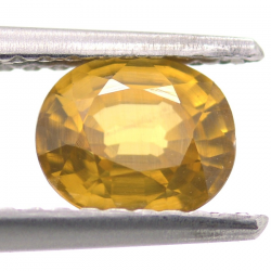 1.14ct Zircón Amarillo Talla Ovalada