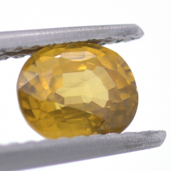 1.14ct Zircón Amarillo Talla Ovalada