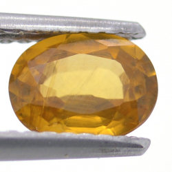 1.13ct Zircón Amarillo Talla Ovalada