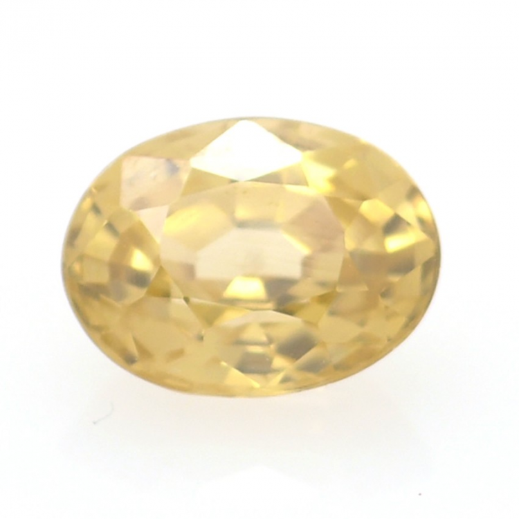 1.27ct Zircón Amarillo Talla Ovalada