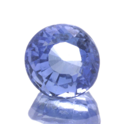 0,65 ct blauer Saphir im Ovalschliff 5,12 x 3,08 mm