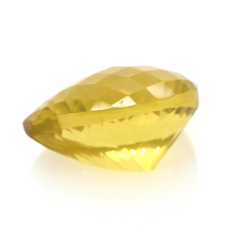 43.57ct Citrino Goccia Concavo Scacchiera