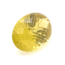 44.97ct Citrino Talla Ovalada Cóncavo Damero