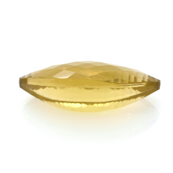 56.57ct Citrine Marquise Concave Damier