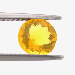 0.74ct Fire Opal Rund Schnitt