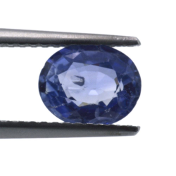 1,40 ct. Saphir bleu taille ovale 7,72x6,44 mm