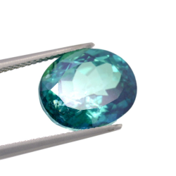 9.72ct Topaze Verte Taille Ovale