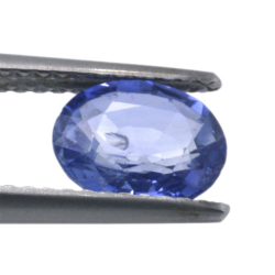 1,40 ct. Blauer Saphir im Ovalschliff, 7,72 x 6,44 mm