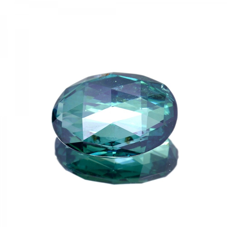 14.48ct Topacio Verde Talla Ovalada doble Damero