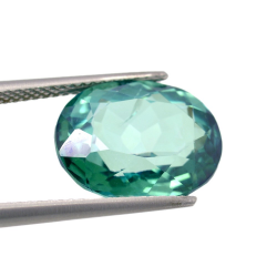 9.28ct Topaze Verte Taille Ovale