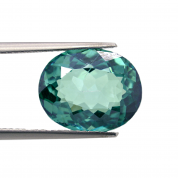 9.28ct Topaze Verte Taille Ovale