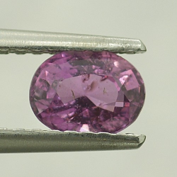 0.70ct Zaffiro Padparadscha Taglio Ovale 5,89x4,53mm