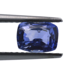 0.94ct Blue Sapphire Cushion Cut 6.55x5.04mm