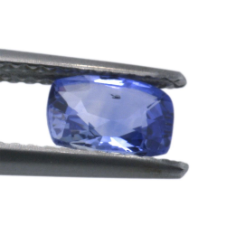 0.94ct Blue Sapphire Cushion Cut 6.55x5.04mm