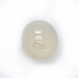 3.45ct Icy Giada Taglio Cabochon Ovale