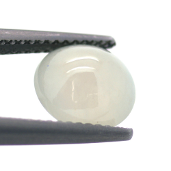 2.98ct Icy Jade Cabochon Rund Schnitt