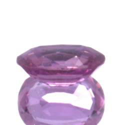 Saphir Padparadscha 0,62 ct taille ovale 5,91x4,22