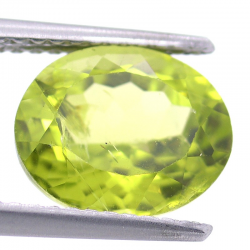 3.25ct Péridot Taille Ovale