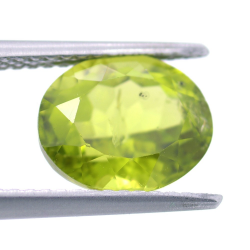 3.35ct Péridot Taille Ovale