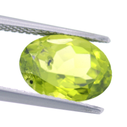 3.61ct Péridot Taille Ovale