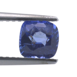 0,98 ct blauer Saphir im Kissenschliff, 5,63 x 5,64 mm