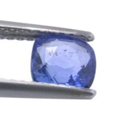 0,98 ct blauer Saphir im Kissenschliff, 5,63 x 5,64 mm