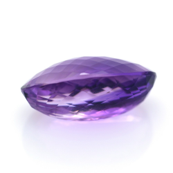 42.62ct Amethyst Oval Cut with Chessboard