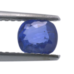 Taglio a cuscino in zaffiro blu da 0,62 ct, 5,46 x 4,94 mm