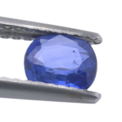 0.62ct Blue Sapphire Cushion Cut 5.46x4.94mm